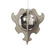 Wendy Addison Glass Beaded Mirrored Silhouette Ball Ornament 900352