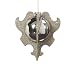 Wendy Addison Glass Beaded Mirrored Silhouette Ball Ornament 900352