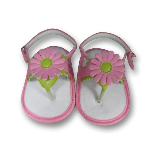Infant Toddler Girl's Pink Daisy Thong Sandal