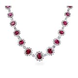 Eve\'s Addiction The Hollywood Red Carpet Ruby CZ Necklace