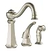 MOEN 7065SL Vestige Single Handle Kitchen Faucet with Matching Finish Side Spray, Sta...