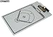 Taktik-Klemmbrett für Baseball - 22 x 40 cm