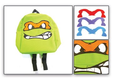  Teenage Mutant Ninja Turtles TMNT Four Masks Mini Backpack