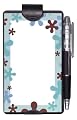 Wellspring Auto Notes Notepads and Pencil for the Car, Clips to the Visor, Mod Blue