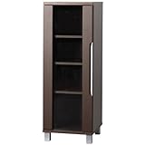 アイリスオーヤマ AVAシリーズ ガラスキャビネット AVA-1245G ブラウン