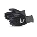 Superior S13KBFNT Emerald CX Lite Nylon/Stainless Steel String Knit Glove with Foamed Nitrile Coated Palm, Work, Cut Resistant, 13 Gauge Thickness, Size 10, Black (Pack of 1 Pair)