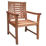 Outdoor Interiors 10090 Eucalyptus Deluxe Arm Chair