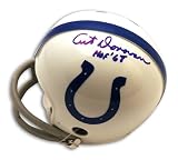 Art Donovan Autographed/Hand Signed Baltimore Colts Throwback Mini Helmet inscribed HOF 68