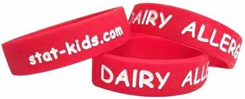 STAT KIDS Health ID Wristband, Dairy Allergy, Extra Small (Pack of 3)
