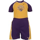 Nike LSU Tigers Two Tone Infant Boys Creeper Three-Piece Suit