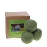 Organic Wool Dryer Ball Gift Set of 3 Natural
