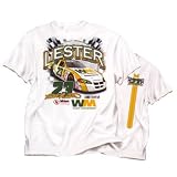 #23 Bill Lester White Waste Management Adult Tee