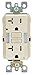 Leviton X7892-T 20 Amp, Slim Guide Light GFCI, SmartLockPro, Monochromatic, Back and Side Wired, Self-Grounding Clip, Tamper Resistant, Light Almond (Old Model)