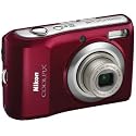 Nikon Coolpix L20 Digital Camera, Deep Red - Refurbished by Nikon U.S.A.