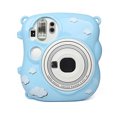 STF-C25-004 速写ケースwithストラップ　（for instax mini 25　チェキ)　クラウド・ヴァージョン スカイブルー