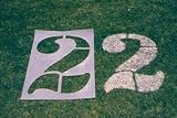 Field Stencils - Set - Jumbo 6' Tall Stencils - Football Practice