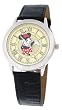 Disney # 41650 Women's Minnie Mouse Black Leather Strap Watch