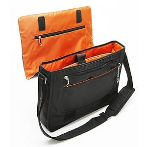 HP Pavilion DV6940SE 15.4-Inch Laptop Classic Full Flap Messenger Bag with Multi Pockets - Black