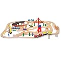 Deluxe Wooden Railway Set