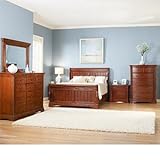 Greensboro 6-pc King Bedroom Set Bed, 2 Nightstand, Dresser, Mirror and Che ....