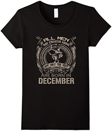 Women's All men are created equal December T-Shirt Medium Black