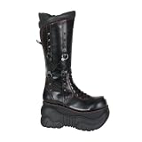 BOXER-208 4 P F Blk Pu Hand Cuff Cyber Boot