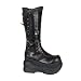 BOXER-208, 4'' Platform Men's Boots Black Pu Size M12
