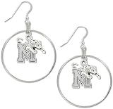 Memphis Tigers School Charm Round Earrings