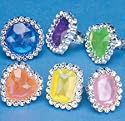 24 Rhinestone Rings