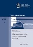Produkt-Bild: Wirtschaftskriminalit&auml;t, Institutionenordnung und Ethik
