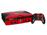 Microsoft Xbox Skin - NEW - ROCKIN RED system skins faceplate decal mod