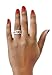 Sterling Silver Contour Ring Guard with Millgrained Edges and Filigree Cut Out Design with Cubic Zirconia (0.26 ct. tw.)