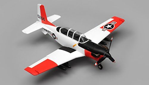 Airfield T34 Mentor RC Plane 4 Channel Almost Ready to Fly ARF Wingspan 750mm (Red)