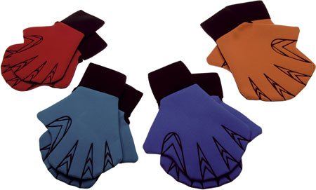 Aqua Fitness-Handschuhe L, 26,5x19 cm, Orange