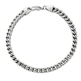 Men's Stainless Steel Wide Foxtail Bracelet, 9