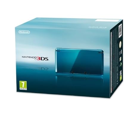 Nintendo 3DS Handheld Spiele-Konsole - 3D fähig, Aqua Blau