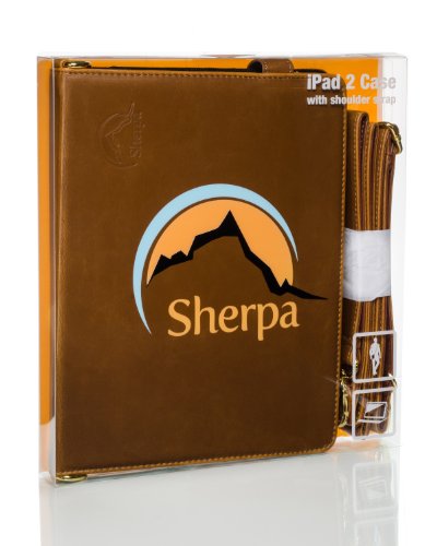 Shoulder Strap Carrying Case for iPad by Sherpa Carry - Camel Shoulder Strap Carrying Case for iPad by Sherpa Carry - Camel