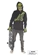 Young Men's Bone Chiller Demon Ghost Horror Junior Teen Party Costume
