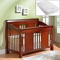Chandler Convertible Crib with Mattress Conversion Kit and Rails Included