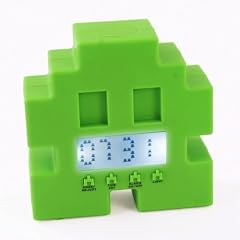 LCD Wecker SPACE ALIEN mit Arcade-Sounds