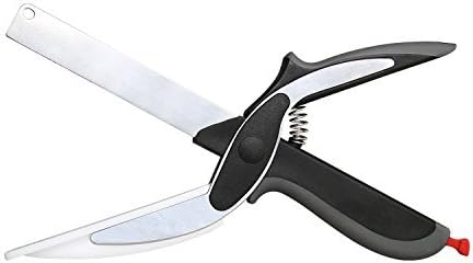 2 in 1 of kitchen scissors cutting board and kitchen knife food vegetable cutter (vege cutter)