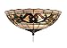 Landmark 990-D Tiffany Buckingham 2-Light Fan Kit/Ceiling Mount, 4-1/2-Inch, Vintage Antique with White Tiffany Style Glass