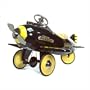 American-Retro Yellow Jacket Classic Pedal Airplane