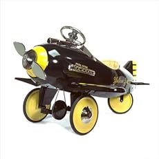 American-Retro Yellow Jacket Classic Pedal Airplane