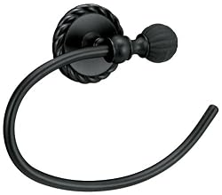 Hardware House 583799 Andorra Towel Ring Black