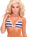 Sailor bikini by Sheridyn Swim. Padded halter Bikini Top