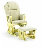 Glider Rocker & Ottoman, Natural