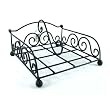 Wrought iron vintage French style napkin holder dispenser, Dark