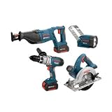 Factory-Reconditioned Bosch CLPK40-180-RT 18-Volt Litheon 4-Tool Combo Kit