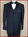 --- Special Buy --- Brand New Italian Firado Hand Tailored 100% 140's Virgin Wool Black Mens Wedding Tuxedo Suit and Vest 3 Pc Suit ~ Guaranteed the Best Fit and Cut ~